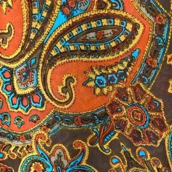 Spenser Jeremy Paisley Silk Top Blouse Size 14 - Picture 8 of 8